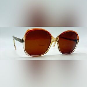 Vintage OPT-IMPT Anouck Brown Oval Sunglasses Frames Only